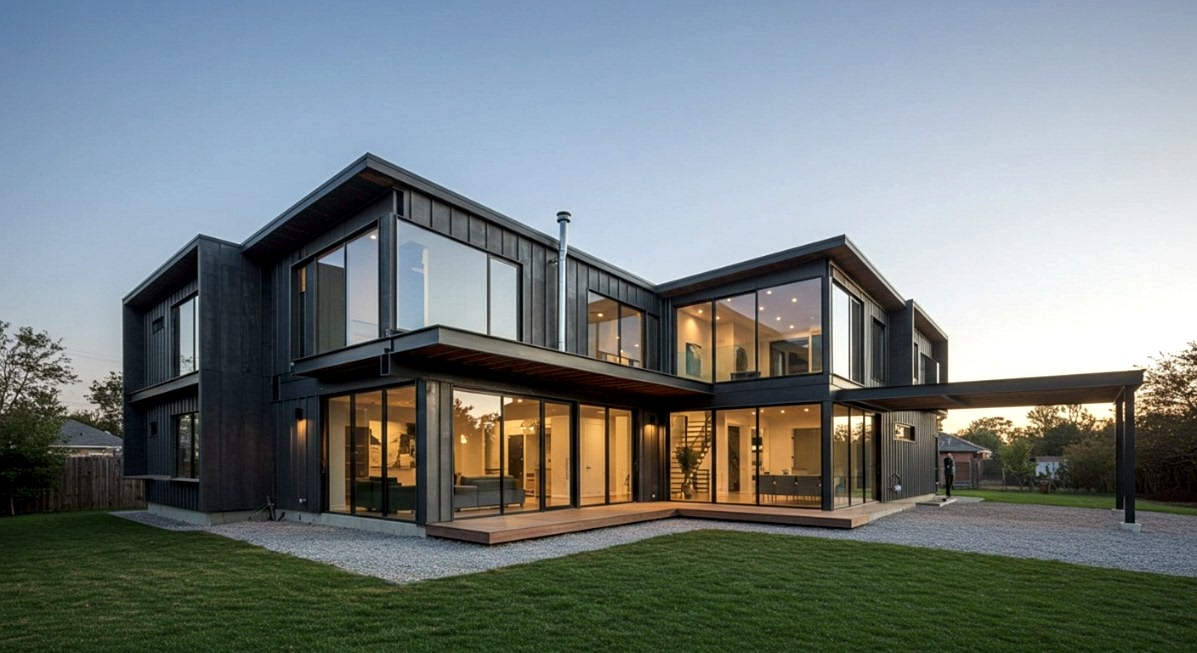 Çok Katlı Çelik Villalarda Balkon ve Teras Seçenekleri